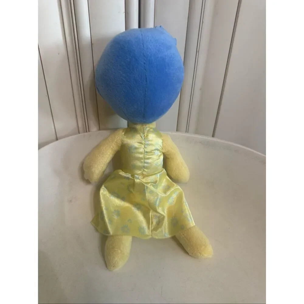 Disney Pixar Just Play Inside Out 2 Joy Plush Stuffed Toy Yellow Light Blue NWOT